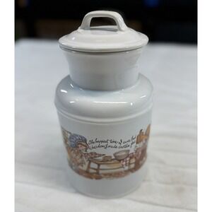 Vintage McCoy Cookie Jar 253 USA Homestyle‎ Kitchen Scene 9" Canister Made USA